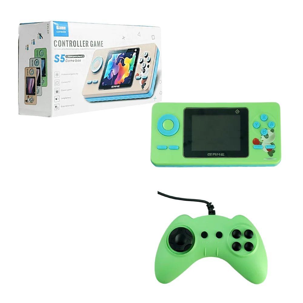 Mini consola portátil s5 con 520 juegos + control, variedad de colores