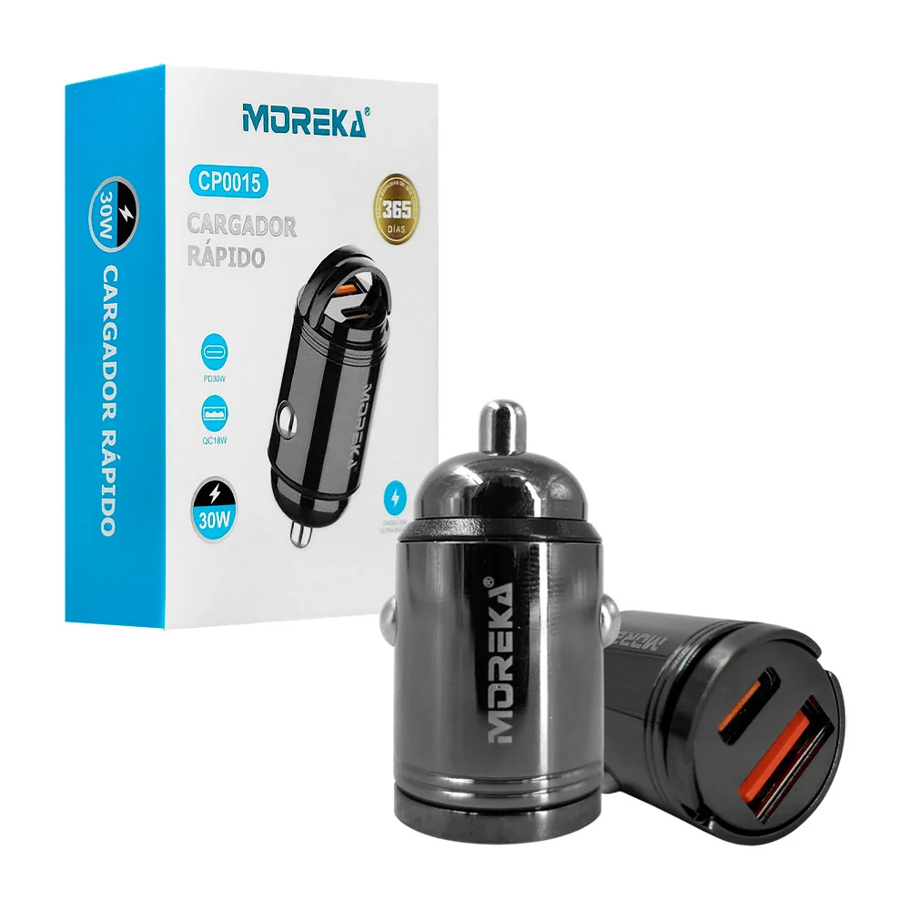 Plug cargador, carga rápida 30w, compacto con doble puerto de carga, …