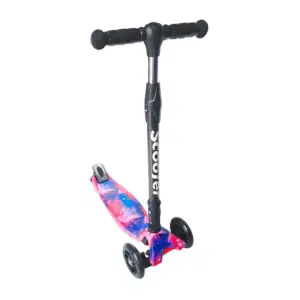Scooter infantil con 3 ruedas, luz led, altura ajustable, variedad de…