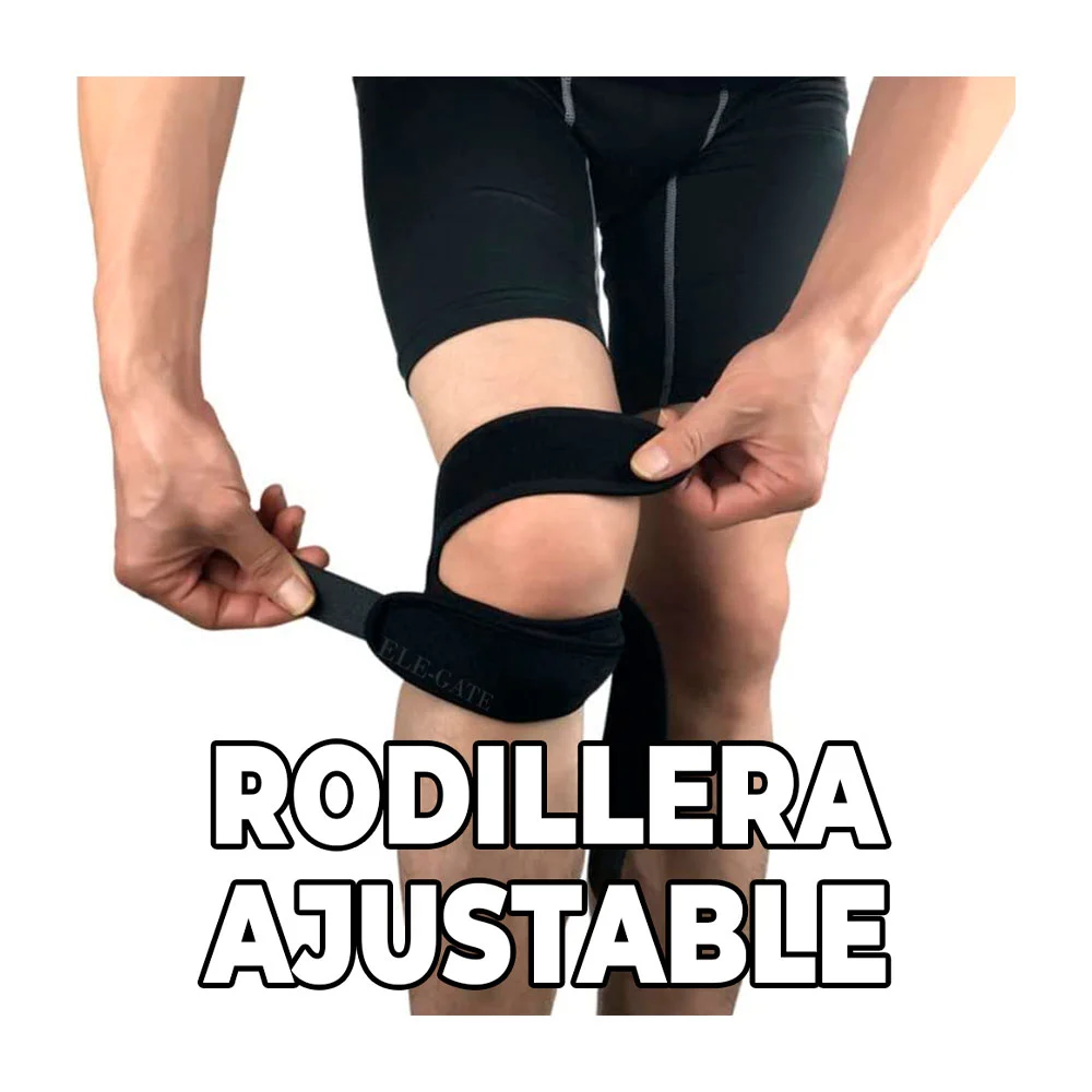 Rodillera elástica, con soporte y protección, ortopedica con velcro /…