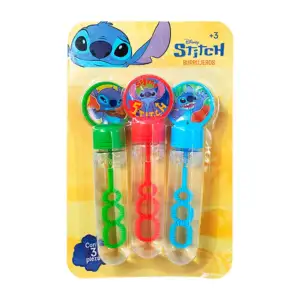 Blíster con 3 mini varas de burbujas / burbujeros con estampado de st…