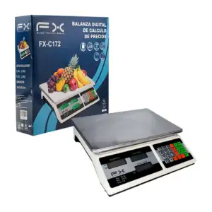 Balanza digital, cálculo de precios, peso máx 40kg, precisión de 2g 3…