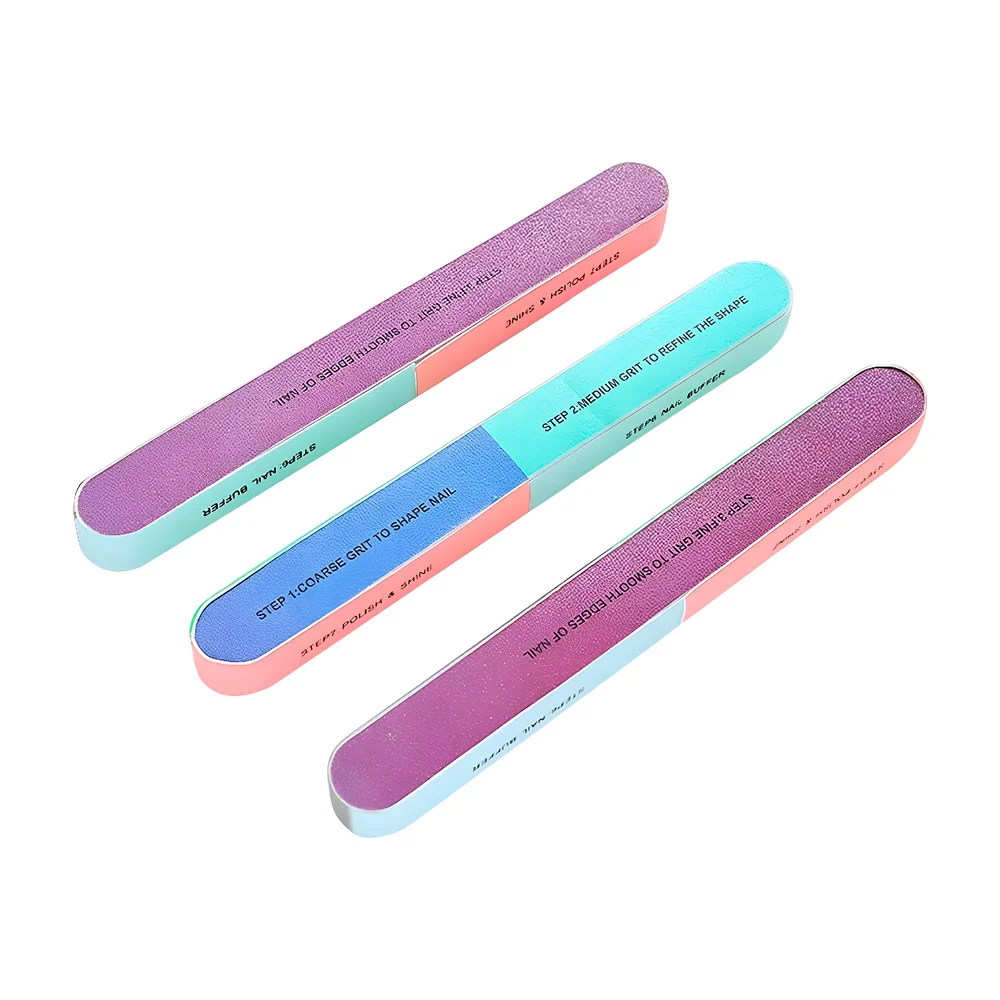1pz lima para uñas con 7 pasos para manicura ideal, 17.5cm / g134