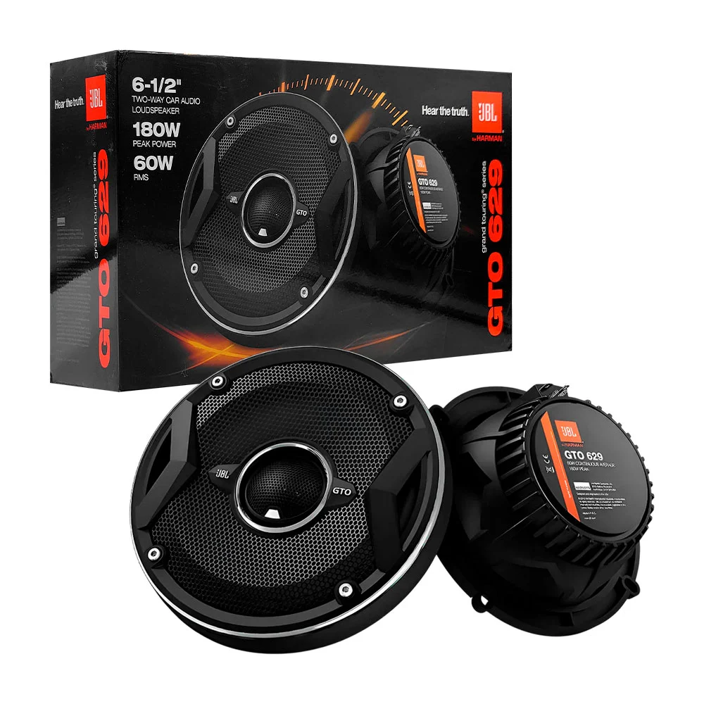 Set 2 con bocinas altavoces coaxiales jbl gto 629 6.5 pulgadas, 60w p…
