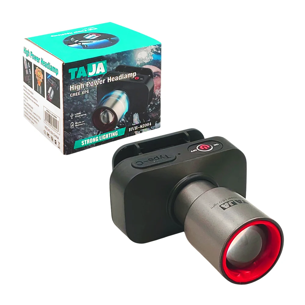 Lámpara de cabeza ajustable, recargable usb, con 3 modos de luz / hvh-82004