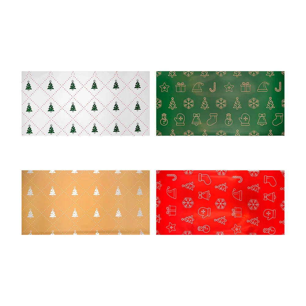 Paquete con 20 pliegos de papel koreano con estampado navideño, vario…