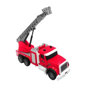 Juguete tipo camión de bomberos con lanzador spray, luz y sonido / tr…