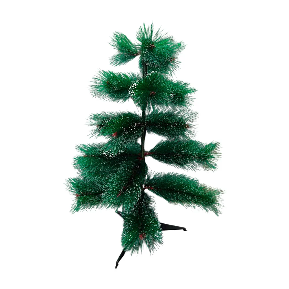 Árbol navideño decorativo, 90cm elegante con detalles nevados y 45 ra…