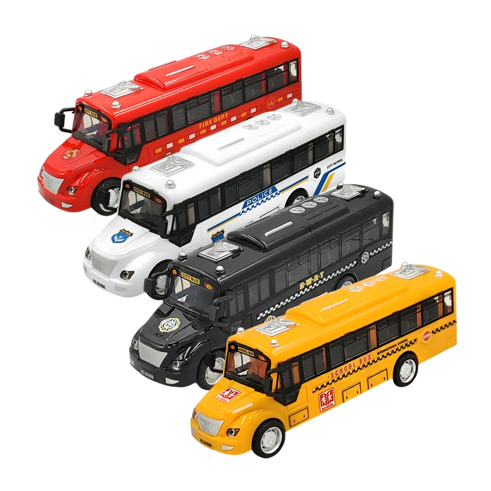 Autobús de servicio, con luz, sonido y movimiento de fricción, 19x5x4…