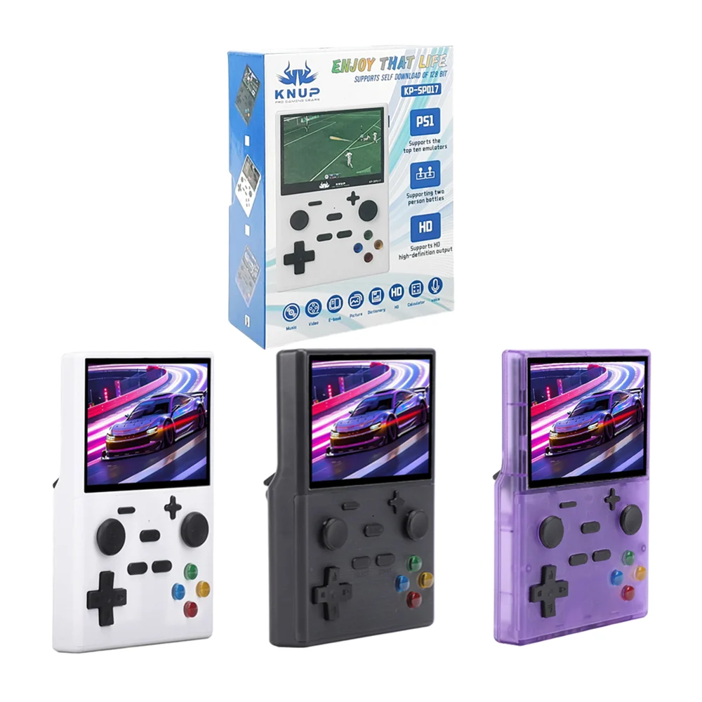 Consola portátil retro con pantalla hd, emulador ps1, doble control y…