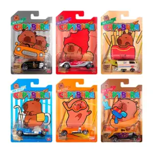 Carrito metálico coleccionable con temática de capibara, variedad de …