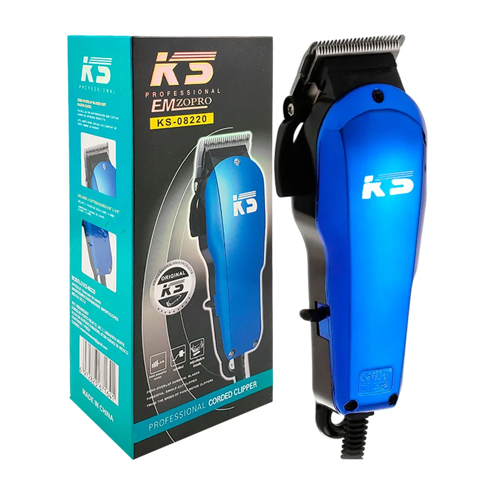 Máquina rasuradora alámbrica con 4 peinetas intercambiables / ks-08220