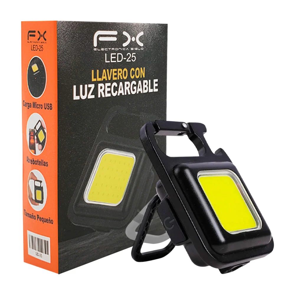Llavero tipo linterna multifuncional con 3 tipos de luz diferente / l…