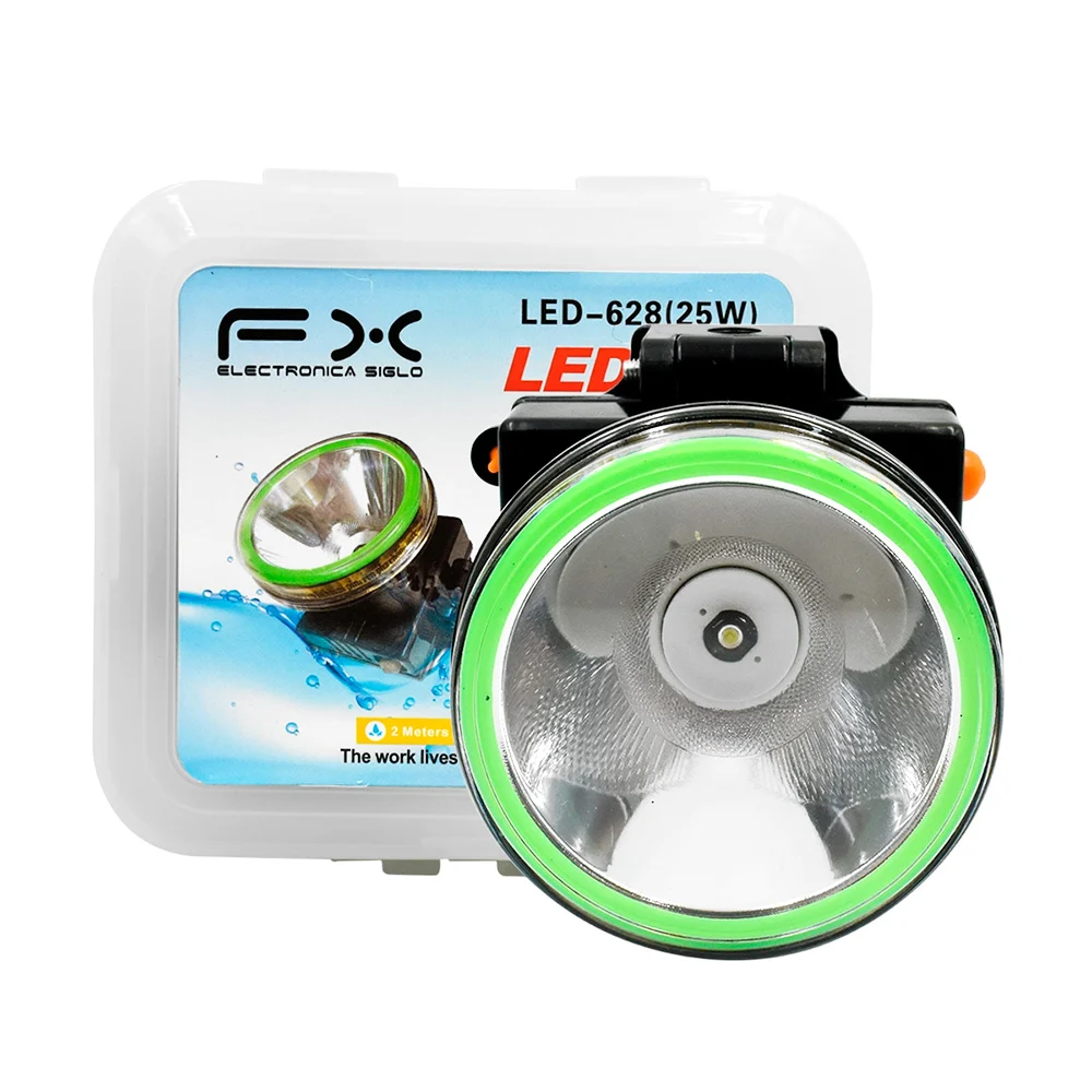 Lámpara linterna recargable fx tipo minero con 2 tipo de luces, 25w /…