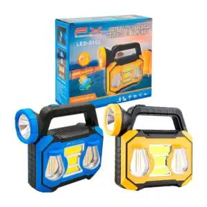 Lampara solar led, con fuente de luz múltiple, 3 tipos de iluminación…