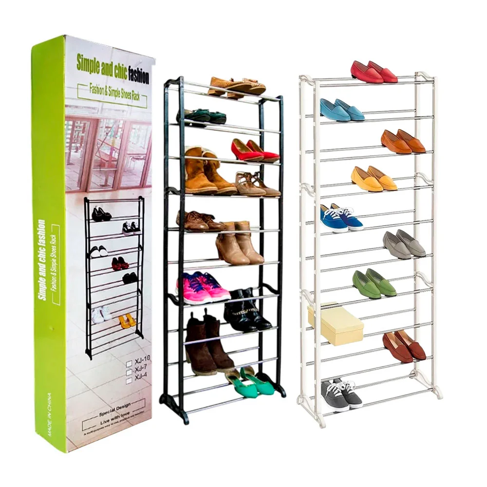 Organizador zapatero de 10 niveles con varillas de acero / simple and…