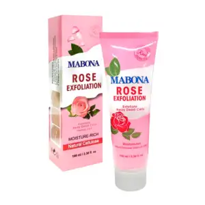 Exfoliante mabona, extracto de rosas, vitaminas a-c-e + celulosa natu…