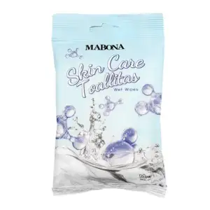 Paquete mabona con 10 toallitas húmedas, acido hialurónico / mbn81137f