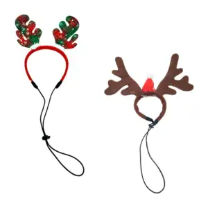 Diadema navideña con diseño de reno para mascota, variedad de modelos…