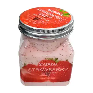 Exfoliante corporal hidratante mabona con extracto de fresa, 350ml / …