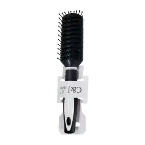 Cepillo rectangular con aberturas de líneas para el cabello / c&j flo…