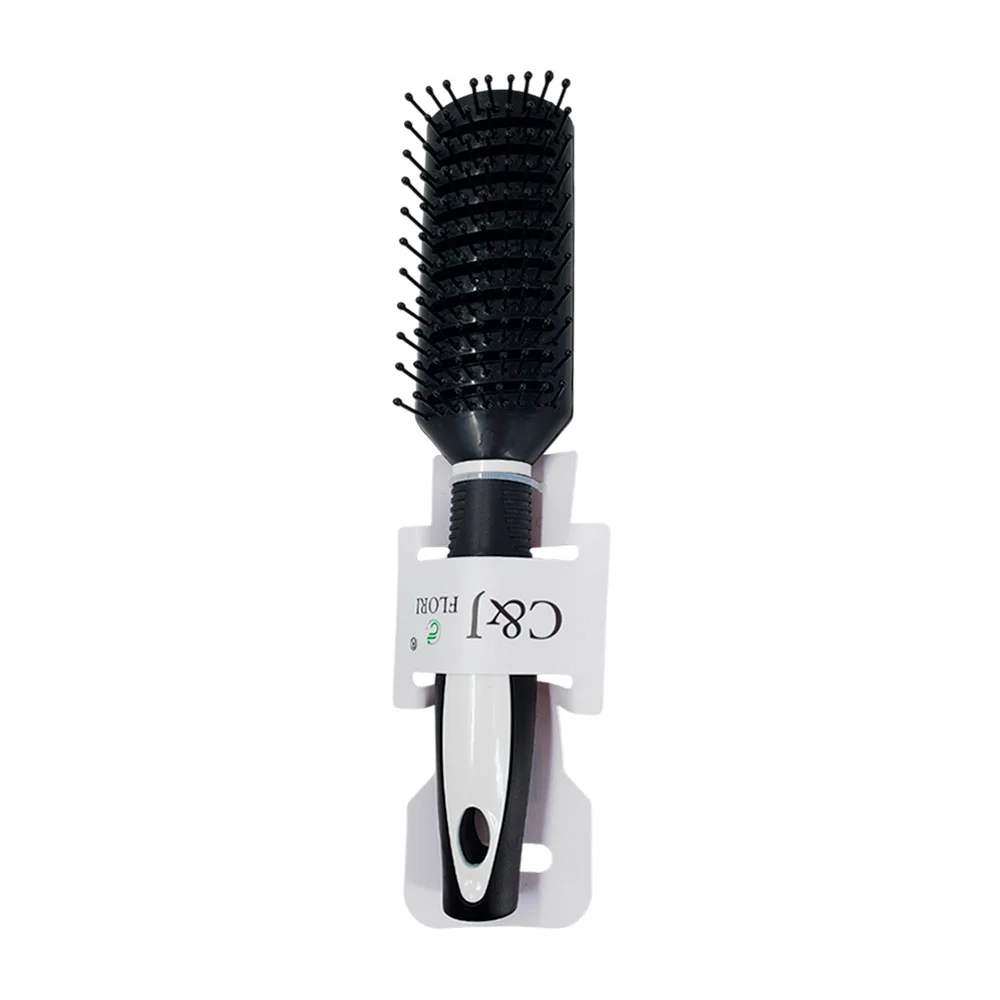 Cepillo rectangular con aberturas de líneas para el cabello / c&j flo…