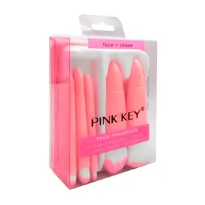 Paquete con 5 brochas pequeñas, mango de plástico + estuche con espej…