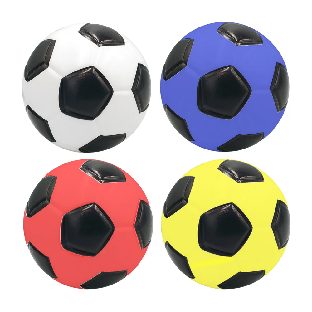 Paquete con 4 pelotas balones suaves de fútbol, 12cm, variedad de col…
