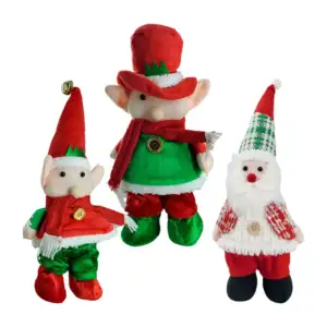 Adorno decorativo con diseño de personaje navideño con luz led, 30cm …