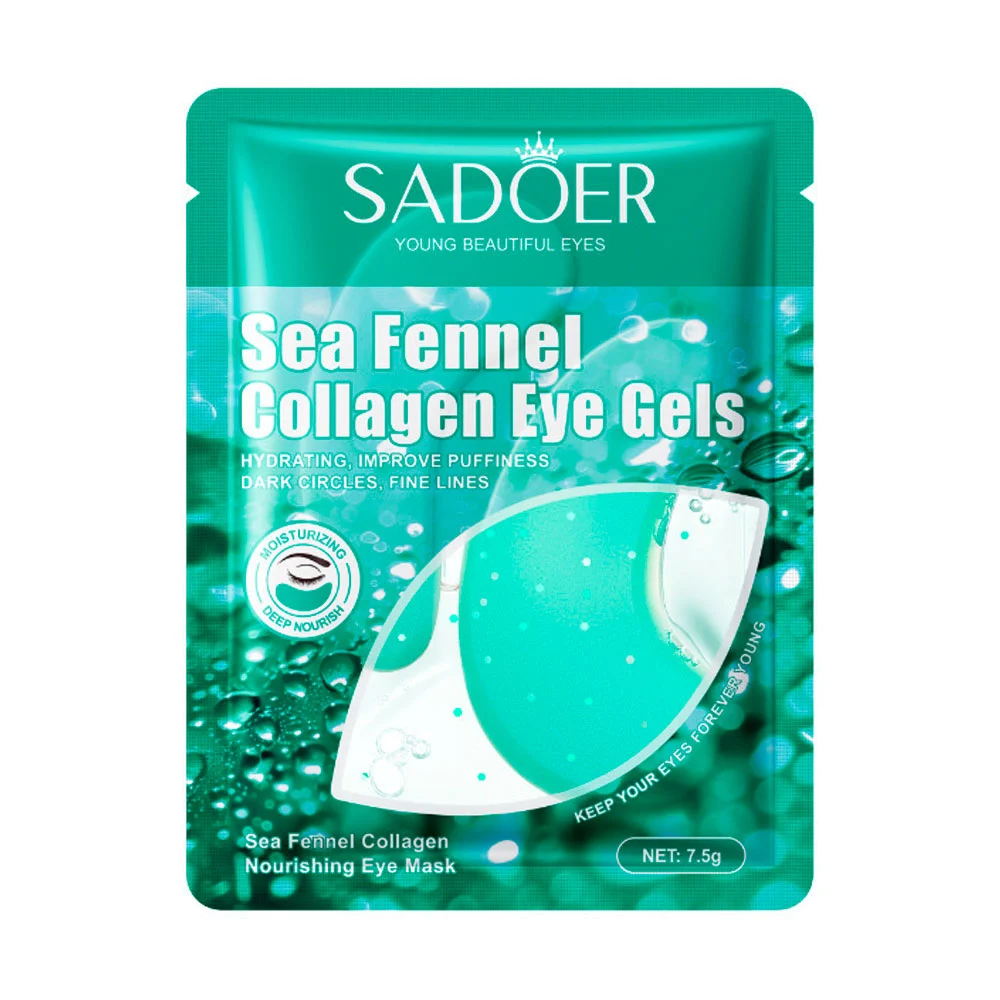 Mascarilla de gel para los ojos, sadoer, 7.5g, con colágeno de hinojo…