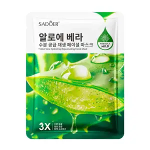 Mascarilla facial sadoer, hidratante con extractos naturales de aloe …