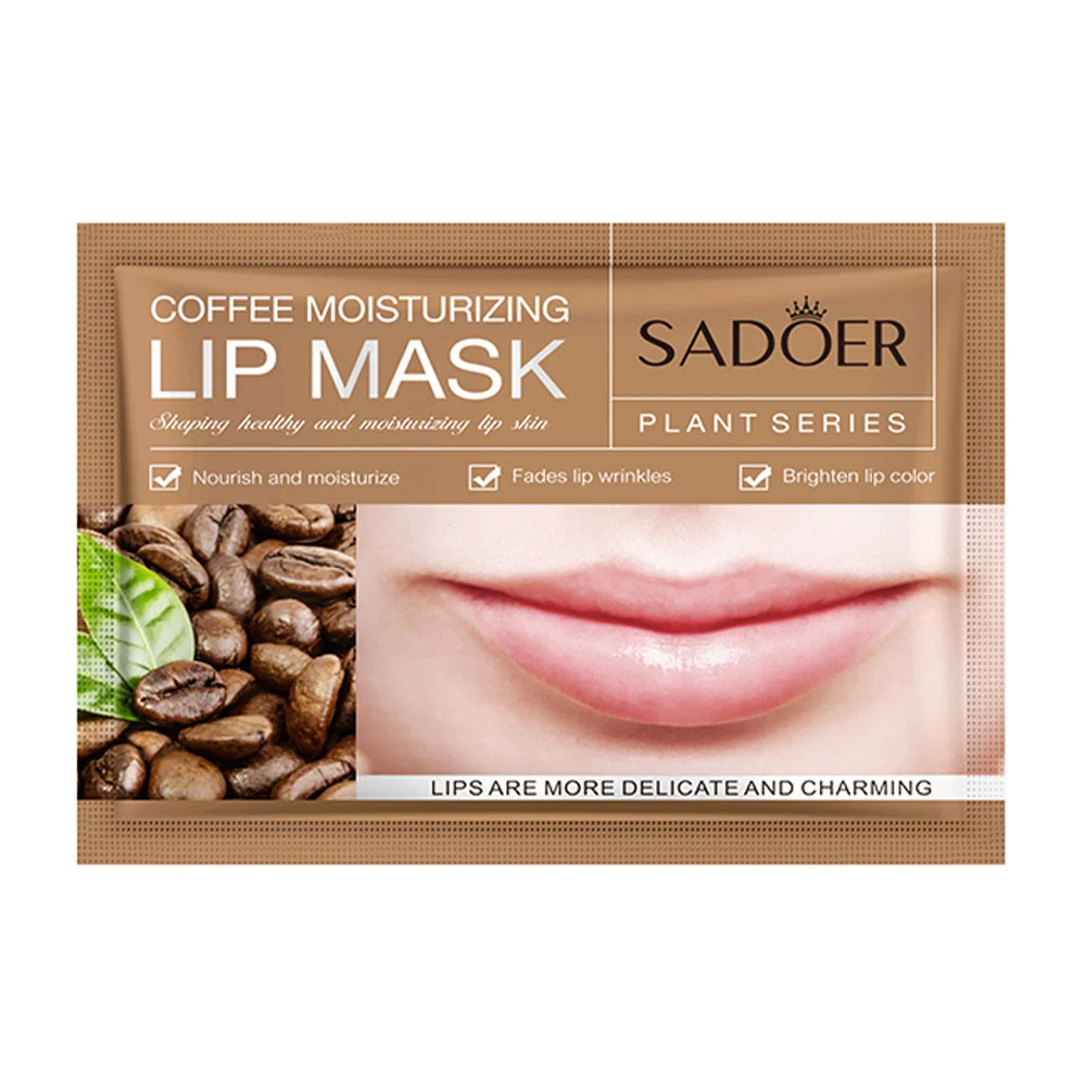 Mascarilla hidratante sadoer para labios, 8g, con extracto de café / …