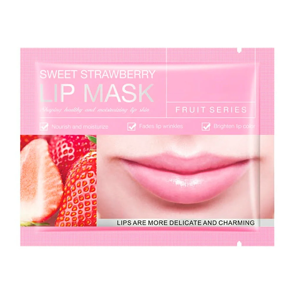 Mascarilla hidratante, sadoer, con extracto de fresa, 8g, para labios…