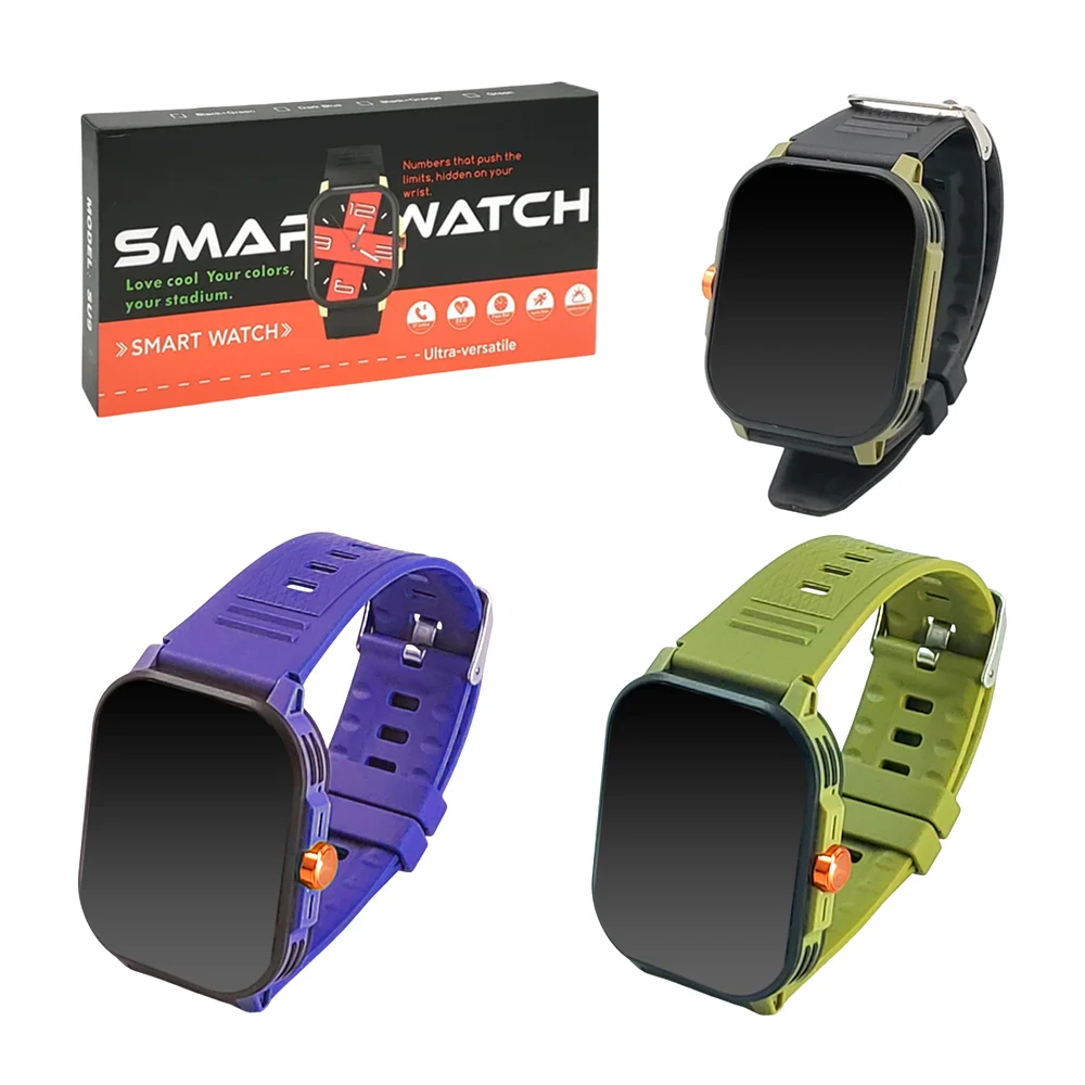Smart watch cuadrado con diseño moderno + correa de plástico, color s…