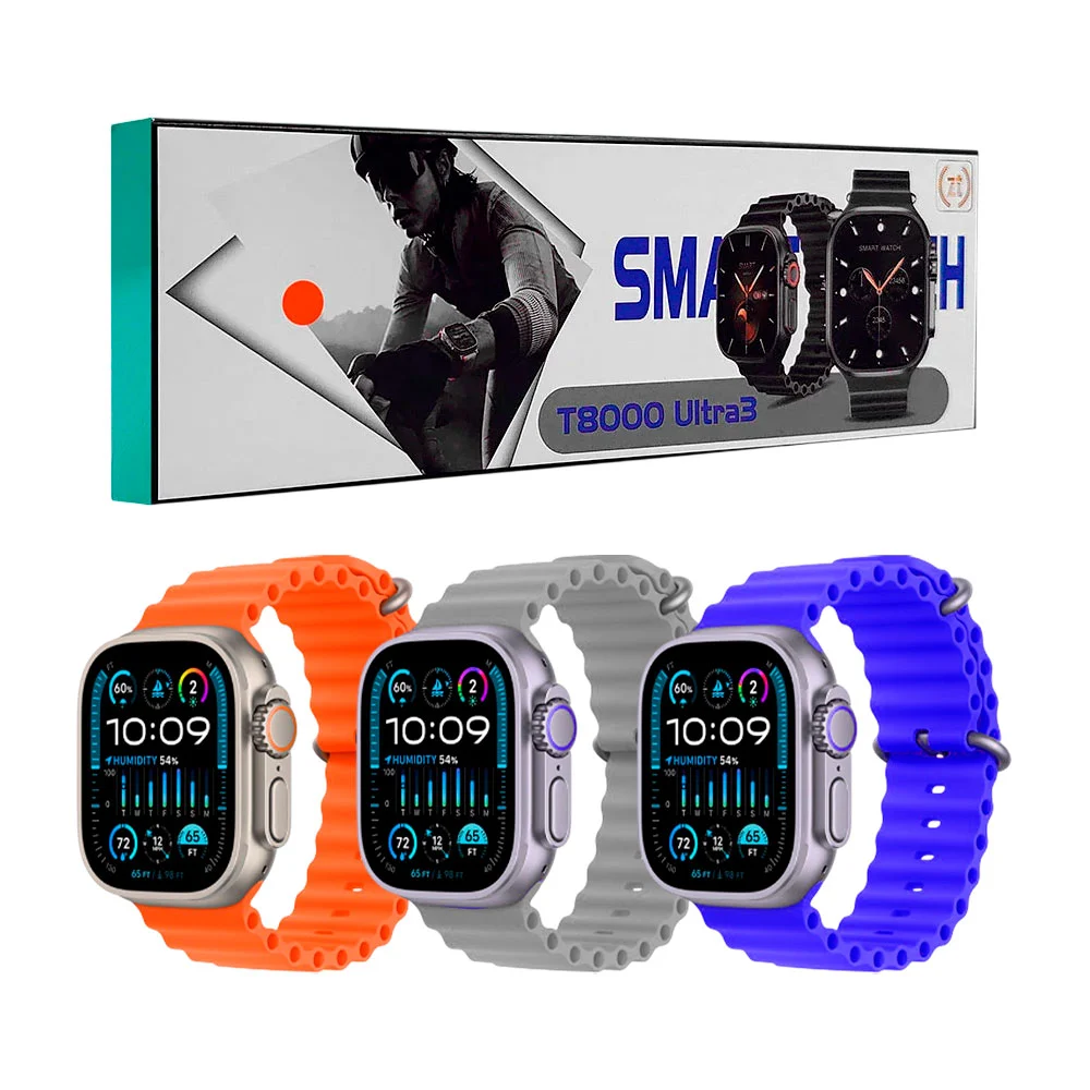 Reloj smartwatch, t8000 ultra3 con correa de plástico, variedad de co…