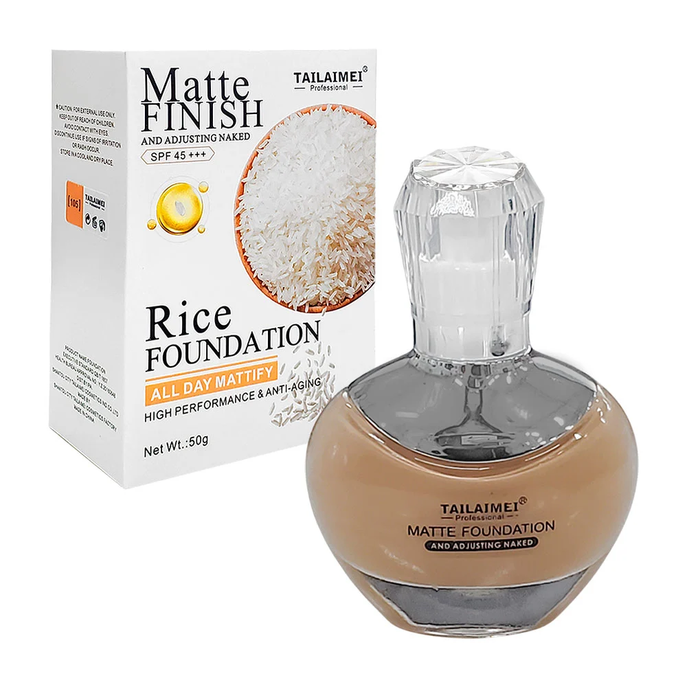 Base de arroz con acabado matte, 50g, variedad de tonos / tlm-f312