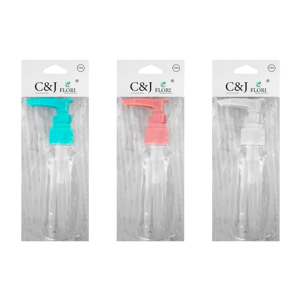 1pza envase de plástico transparente con dispensador para viaje, 75ml…