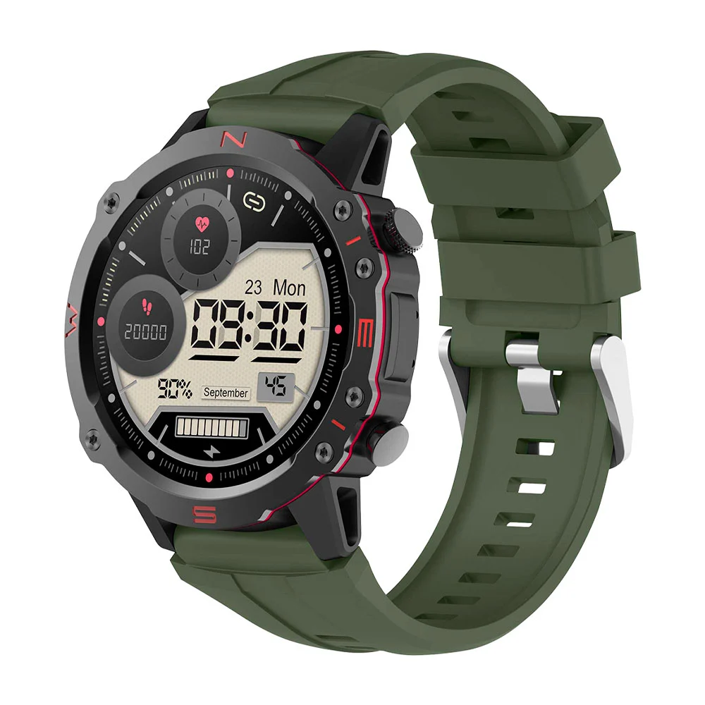Smartwatch deportivo, a prueba de agua para uso rudo, multifuncional,…