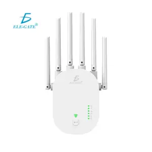 Repetidor inalámbrico, wifi con 6 antenas, largo alcance y alta poten…