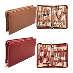 Estuche de cierre, 22x12.5cm, con 42 accesorios para cuidado personal…