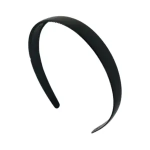 Diadema de plástico delgada, diseño liso en color negro