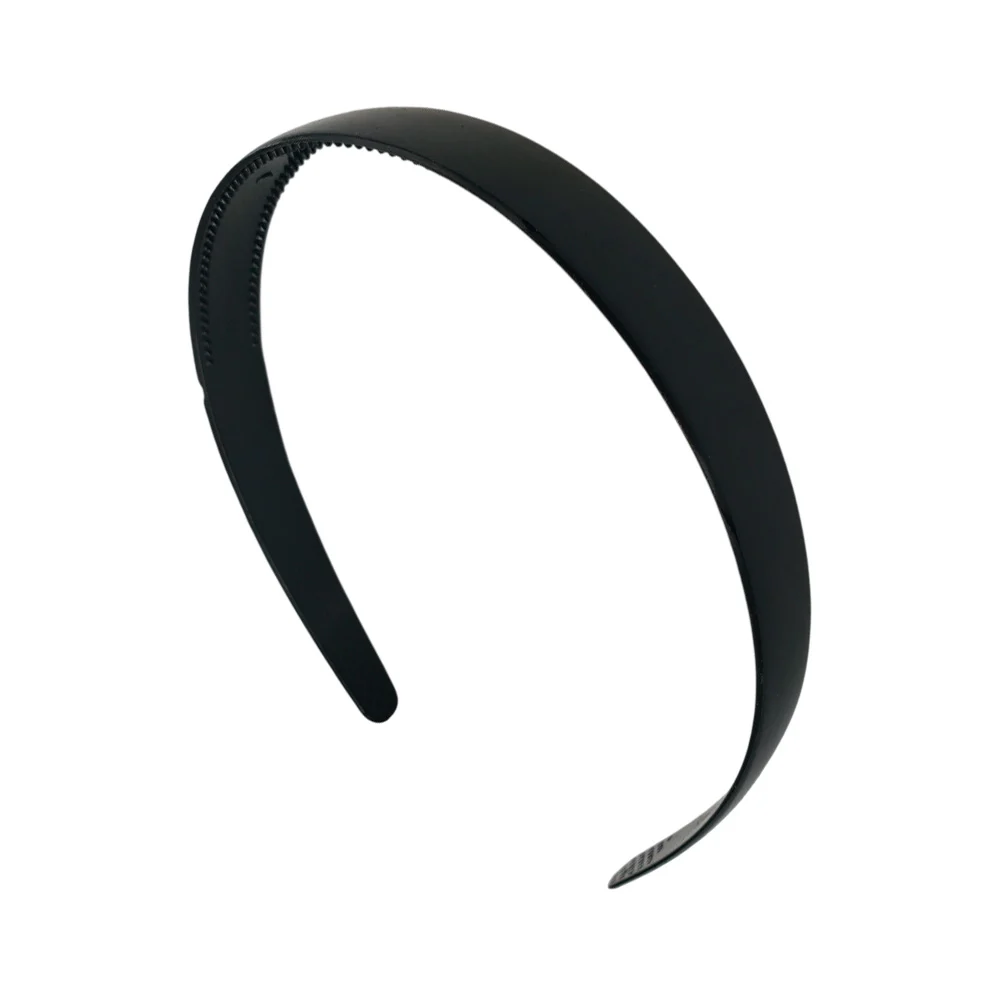 Diadema de plástico delgada, diseño liso en color negro
