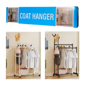 Organizador / closet multifuncional 80x42x145.5cm / coat hanger / yh9…