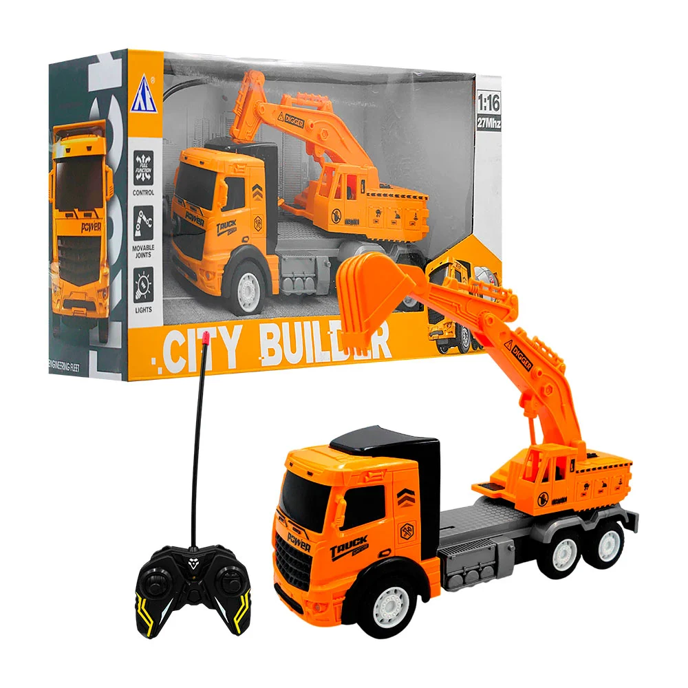 Carro/camión de construcción tipo excavadora a control remoto, 1;16 /…