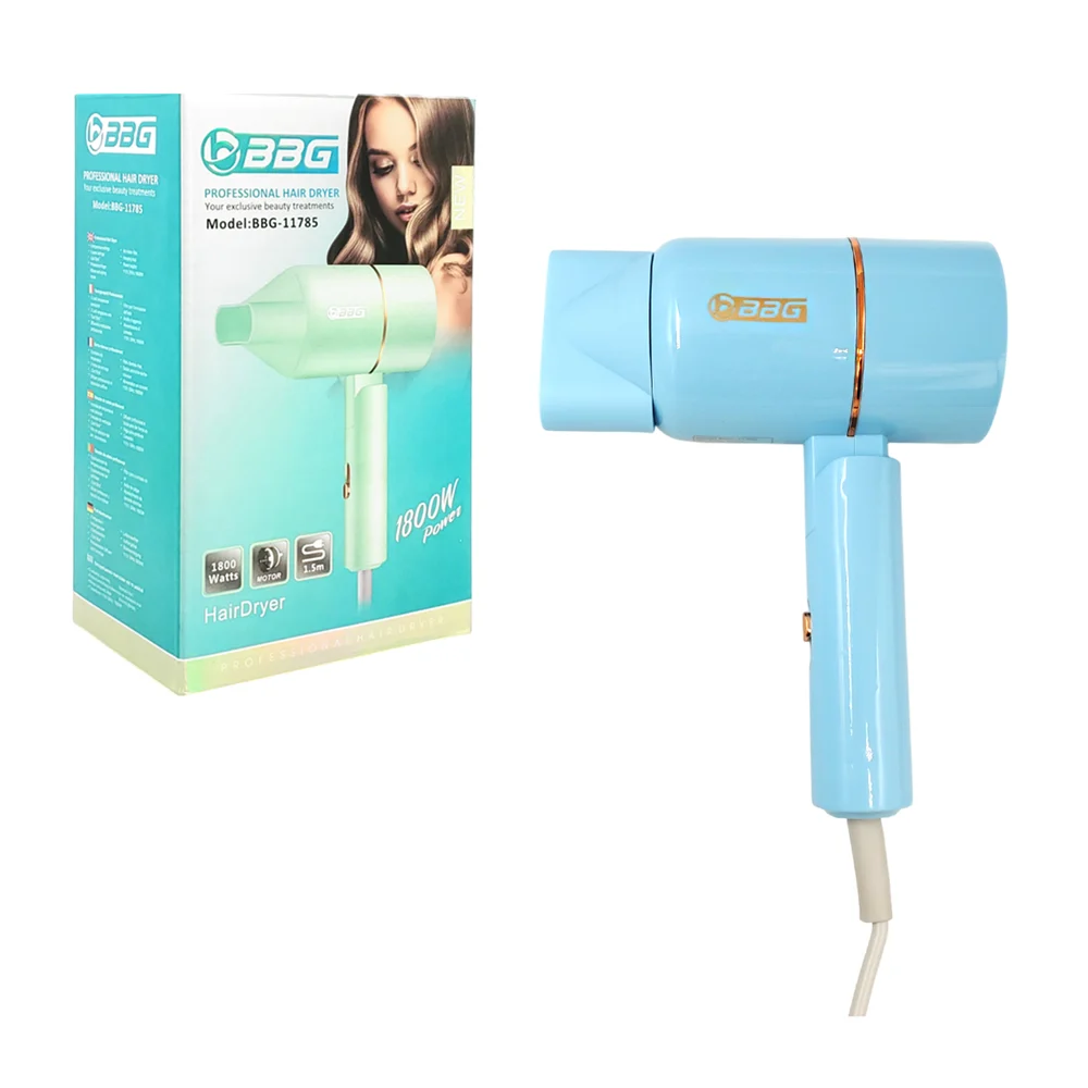 Secadora profesional para cabello, plegable con 1800w de potencia, va…