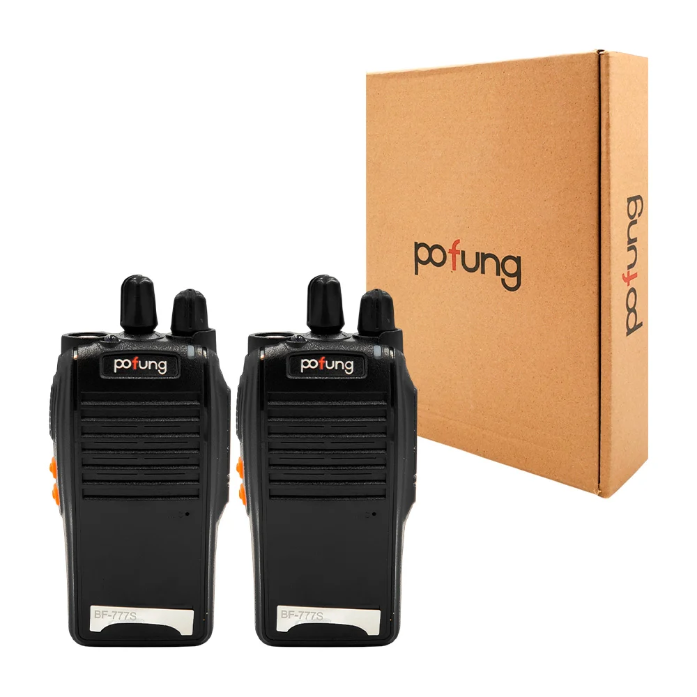 Kit 2 radios walkie talkie pofung recargables con base para cargar y …