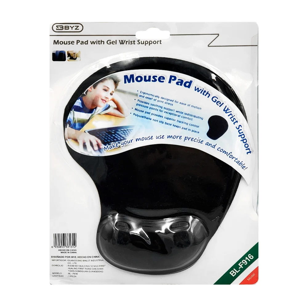 Mouse pad, diseño ergonómico con reposador de muñeca 23cm, variedad d…