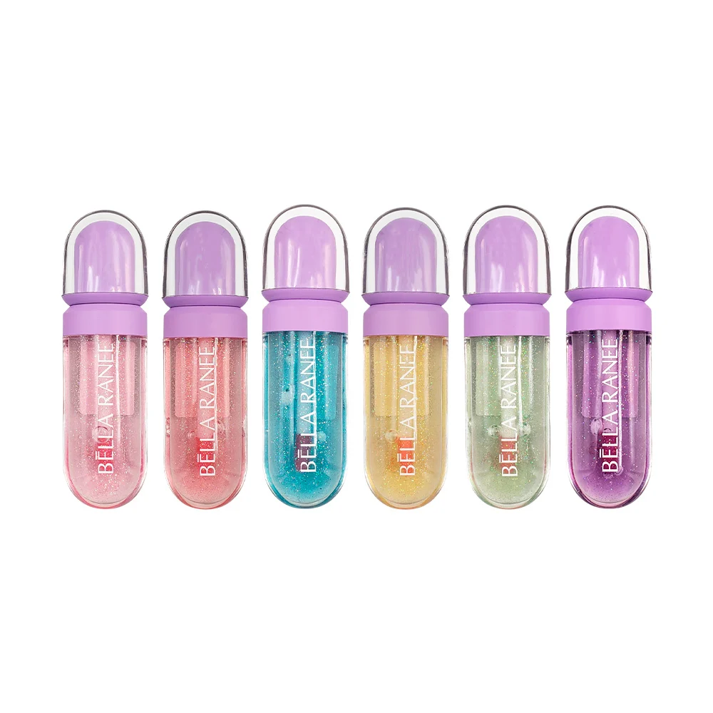 1pza brillo labial mágico bella ranee con glitter, 8ml / brgj004