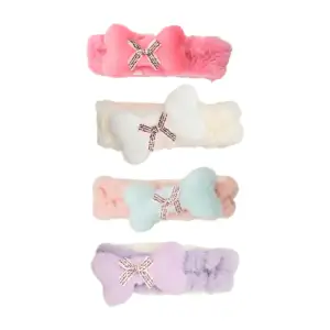 1pza banda afelpada sujetadora de cabello con huesito decorativo, var…