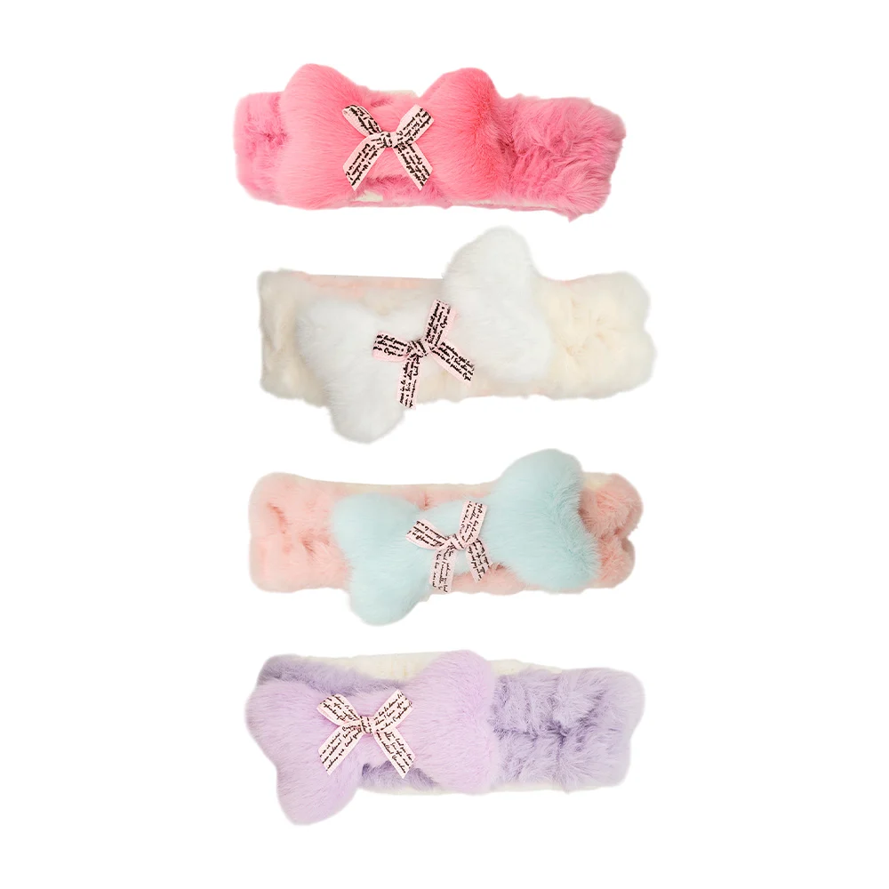 1pza banda afelpada sujetadora de cabello con huesito decorativo, var…